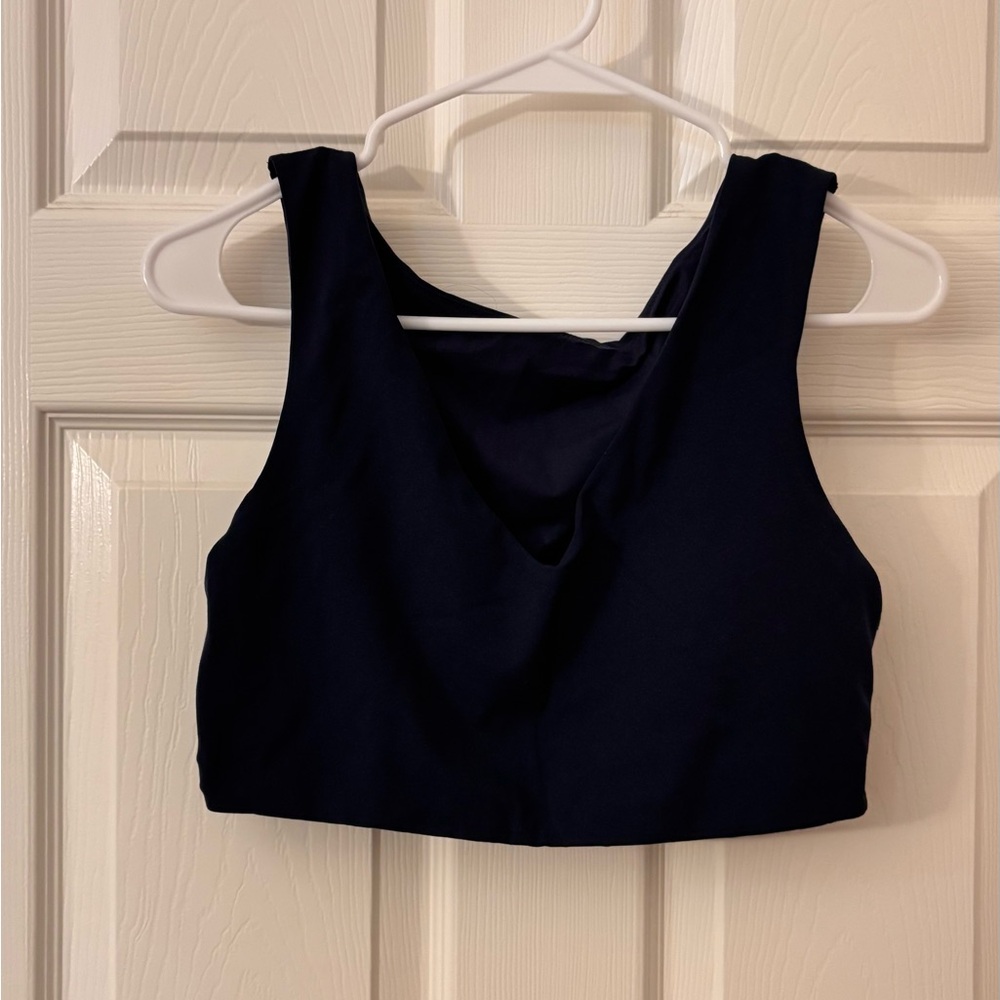 lululemon athletica Navy Blue Crop Sports Top